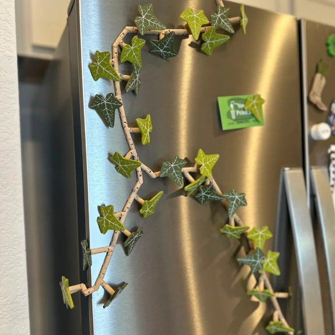 IvyMagnet™ | 3D Gedruckter Efeu Kühlschrankmagnet — Realistische Pflanzendekoration mit Starker Haftung