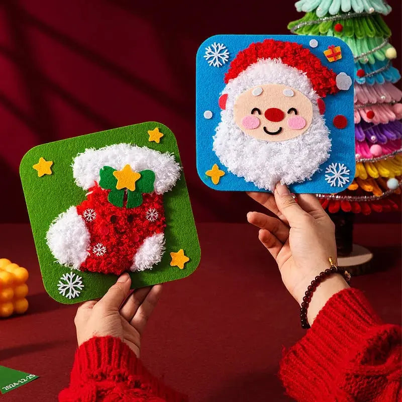FestiStitch™ | DIY Weihnachtsstickerei-Set — Bastelspaß mit Kindern & Freunden