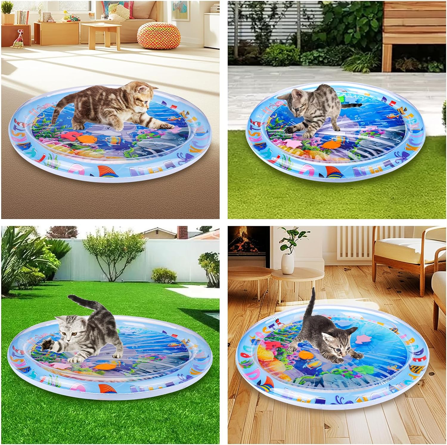 AquaPaws™  | Wasser-Sinnesmatte für Haustiere | Interaktive Spielmatte