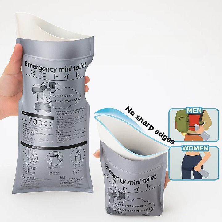 RoadRelief™ | Notfall-Reisetasche für Urinerleichterung — Auslaufsicher & geruchsdicht
