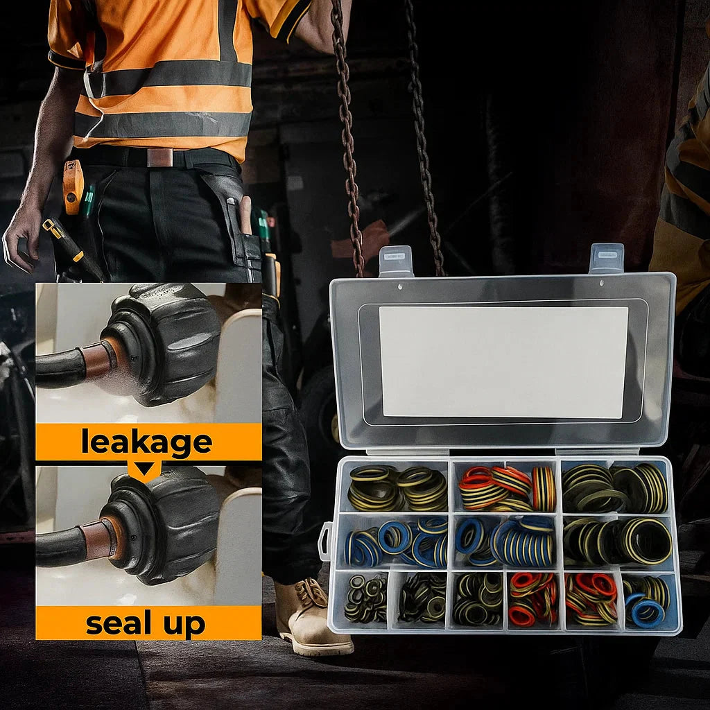 SealMate™ | 100 Stück Gummidichtungsscheiben Sortiertes Dichtungssatz