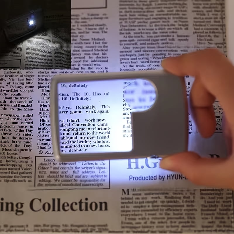BrightView™ | Doppellinsen-Lupe mit LED-Beleuchtung – Kompakt und Taschenfreundlich