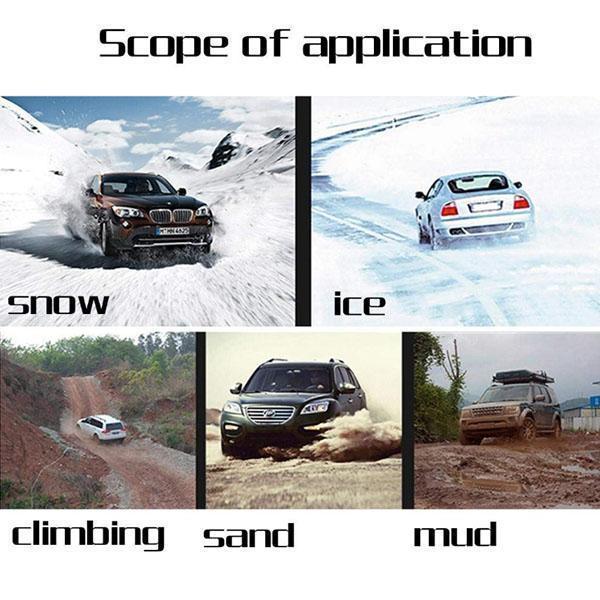 UltraGrip™ | Universelle Auto Schneeketten, rutschfest, stabil & schnell montierbar