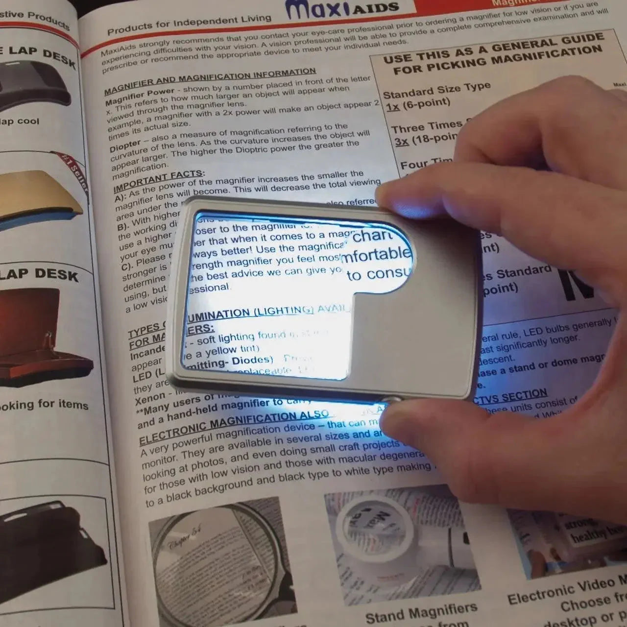 BrightView™ | Doppellinsen-Lupe mit LED-Beleuchtung – Kompakt und Taschenfreundlich