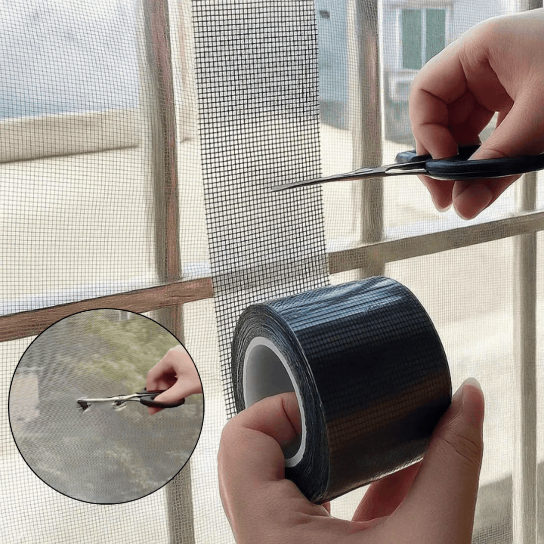 BugBlocker™ | Reparatur-Gewebeband für Fliegengitter – Robust und wetterfest