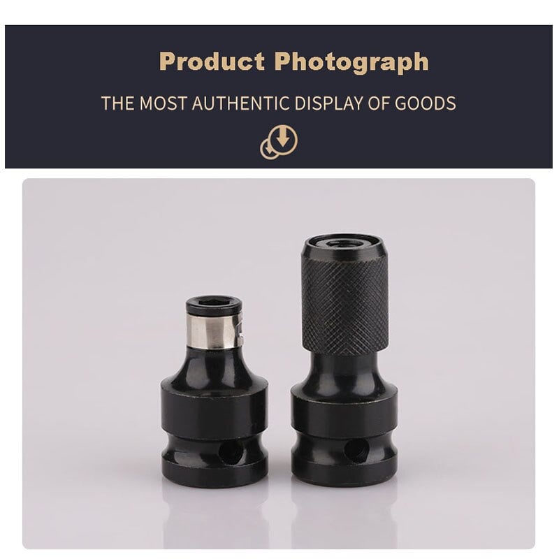 FlexiBit™ | Teleskopischer Schraubenschlüssel-Umwandlungskopf | Robuster Adapter aus Chrom-Vanadium-Stahl