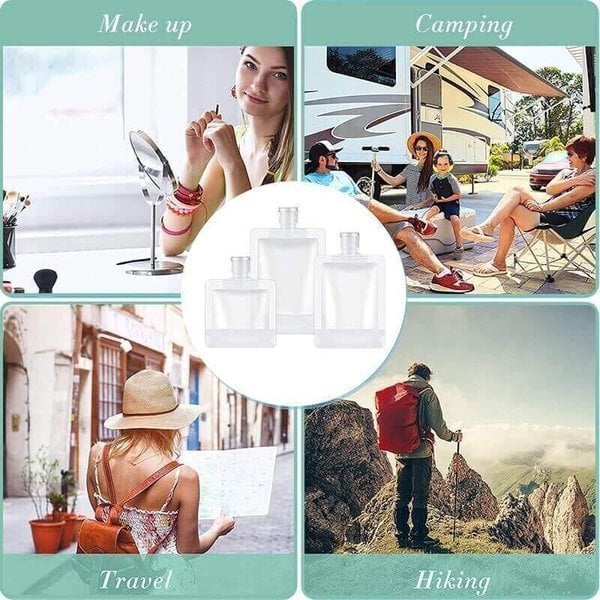 TravelPouch™ | 5-teiliges Reise-Set für Lotionen – Leicht & Auslaufsicher