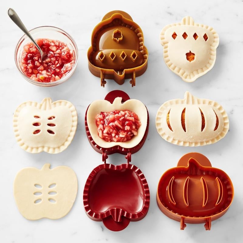 PiePerfect™ | Set saisonaler Hand Pie Formen – Klappbare Kunststoffformen für einfaches Backen