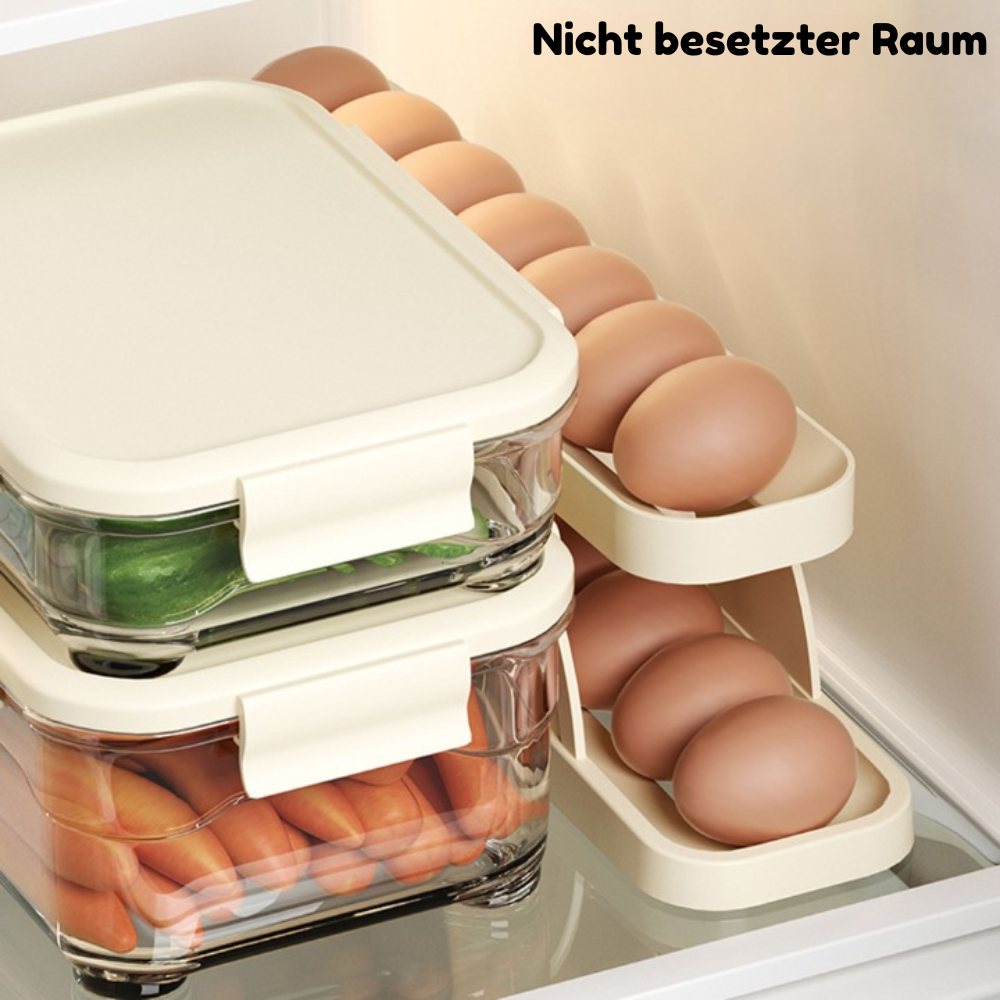 1+1 GRATIS | EggScroller™ | Eier mühelos frisch halten und Ihren Kühlschrank ordentlich behalten