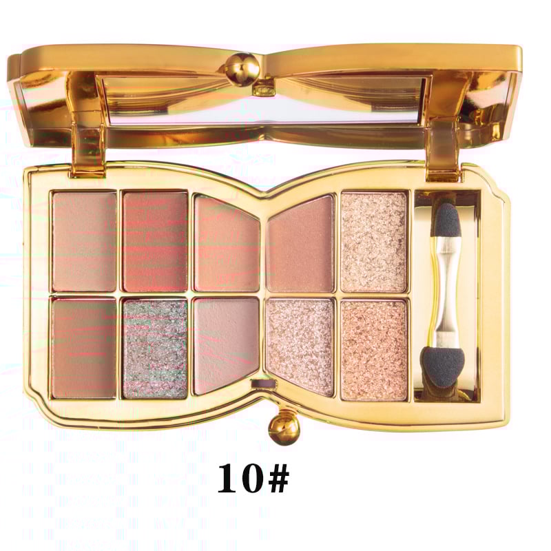 50% Rabatt | ShimmerGlam Pro | 10 Farben Sparkle Shimmer Lidschattenpalette