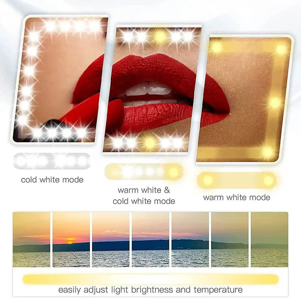 50% Rabatt | LumiVanity™ | Tragbarer LED-Spiegel