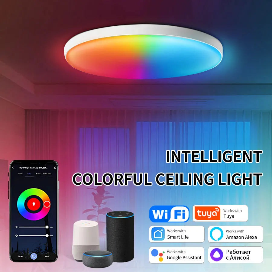50% Rabatt | HaloHue™ | Die smarte LED-Deckenlampe für jede Stimmung