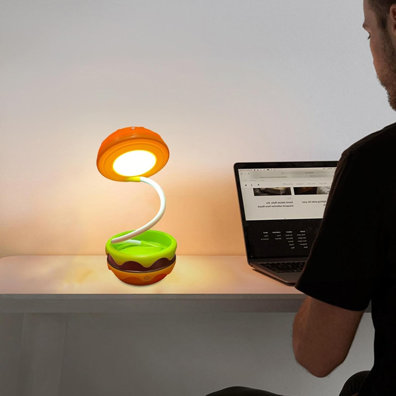 50% RABATT | LumoBurger™ | Faltbare LED Burger-Lampe – USB Nachtlicht & Deko für Kinder & Zuhause