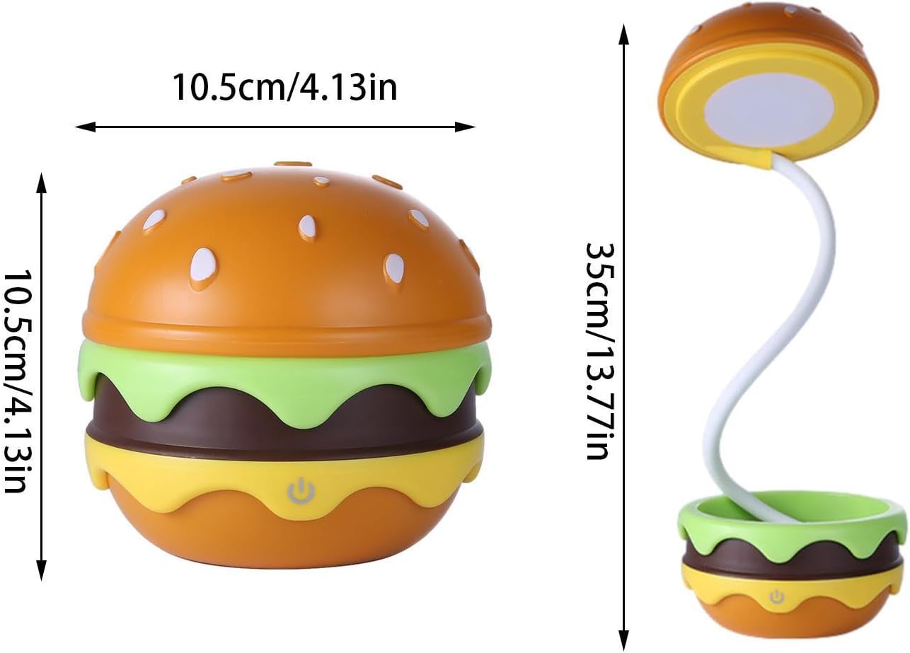 50% RABATT | LumoBurger™ | Faltbare LED Burger-Lampe – USB Nachtlicht & Deko für Kinder & Zuhause