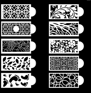 DecoLace™ | DIY-Kuchendekor-Form aus Spitze | Set mit 10 Stück