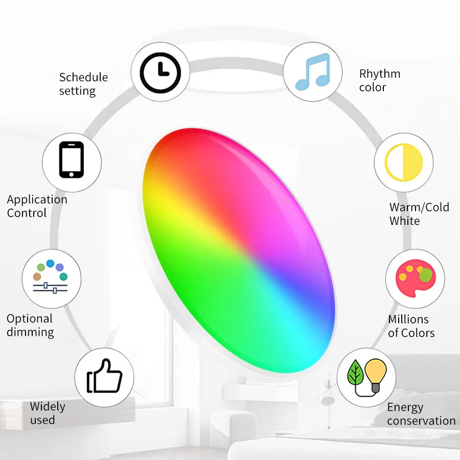 50% Rabatt | HaloHue™ | Die smarte LED-Deckenlampe für jede Stimmung