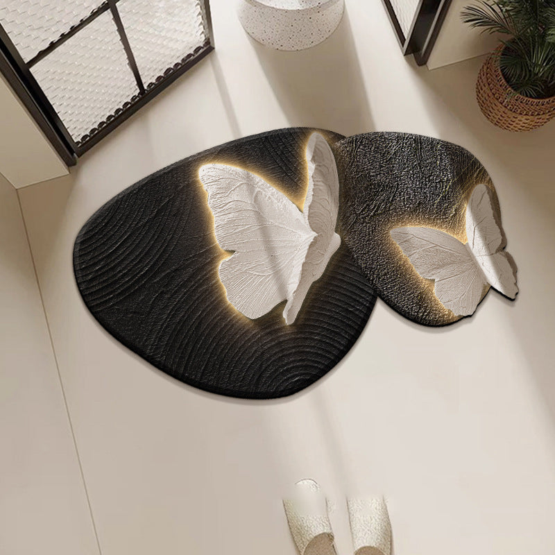 50% RABATT | Dryomé™ | Eleganter Schmetterlings-Teppich | Flauschiger Deko-Teppich für ein stilvolles & gemütliches Zuhause