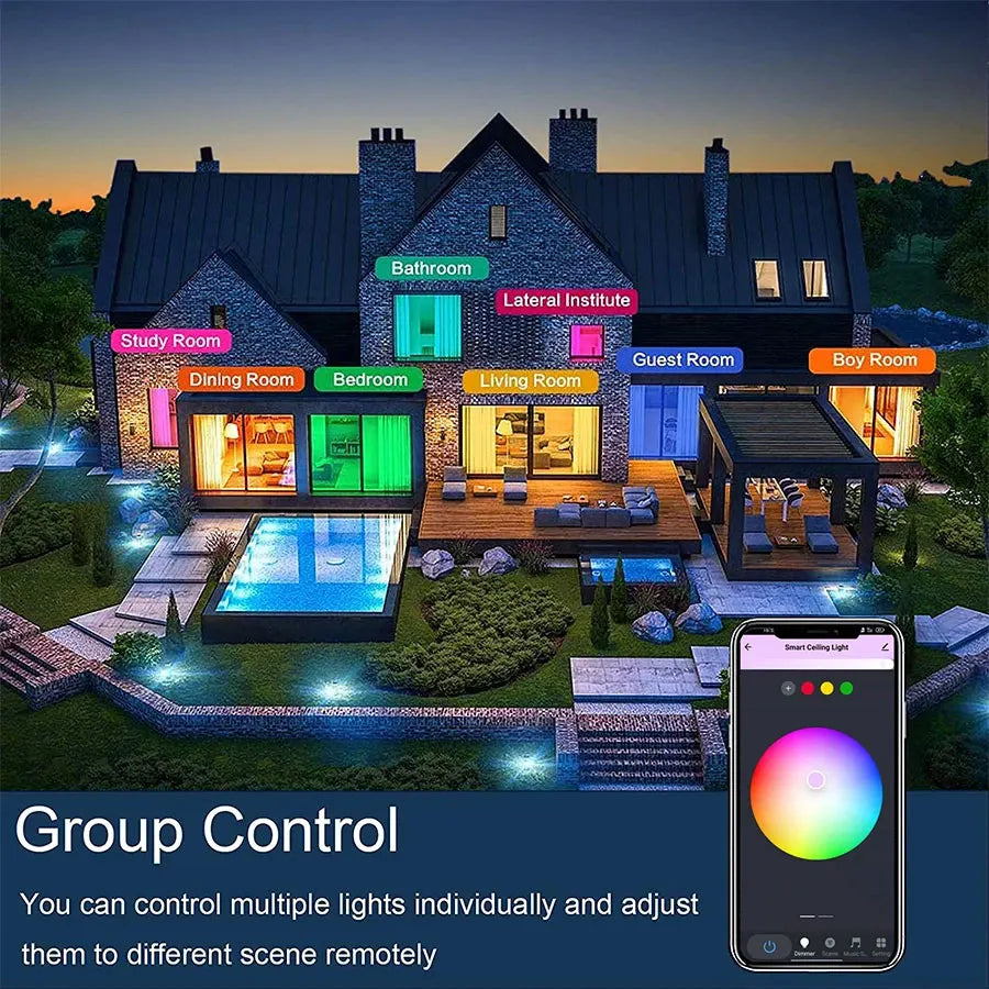 50% Rabatt | HaloHue™ | Die smarte LED-Deckenlampe für jede Stimmung