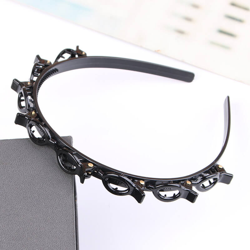 1+3 Gratis | BraidedGlow™ | Geflochtenes Stirnband – Stilvoller Halt mit unsichtbaren Klammern für jeden Tag |