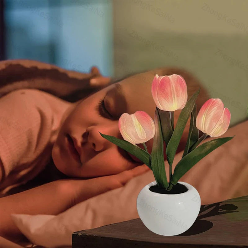 LumaBloom™ | LED Tulpen Nachtlicht-Tischlampe