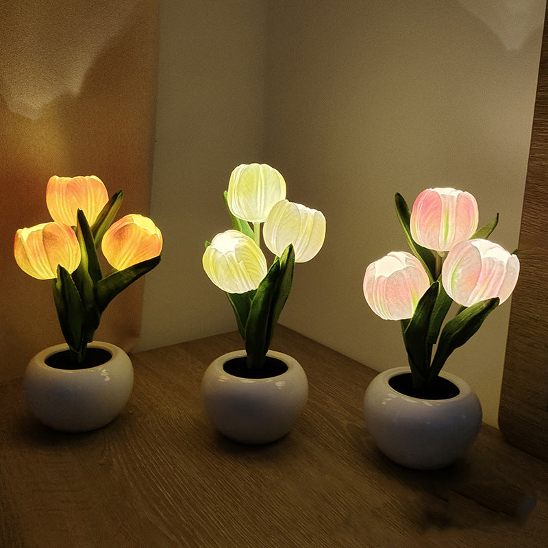 LumaBloom™ | LED Tulpen Nachtlicht-Tischlampe