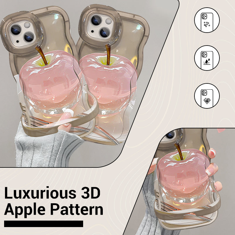 1+1 Gratis | ClearCore™ | Apple Muster Transparente Handyhülle für iPhone mit stylischem Schutz