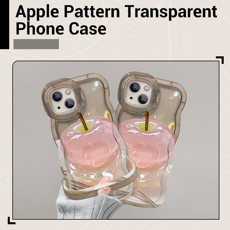 1+1 Gratis | ClearCore™ | Apple Muster Transparente Handyhülle für iPhone mit stylischem Schutz