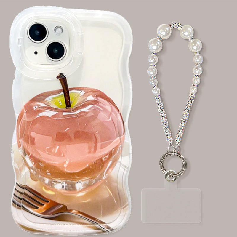 1+1 Gratis | ClearCore™ | Apple Muster Transparente Handyhülle für iPhone mit stylischem Schutz