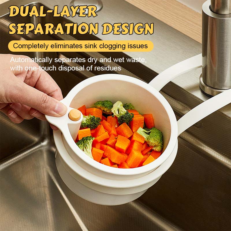CleanFlow™ | Multifunktionaler Abtropfkorb für saubere Spülen