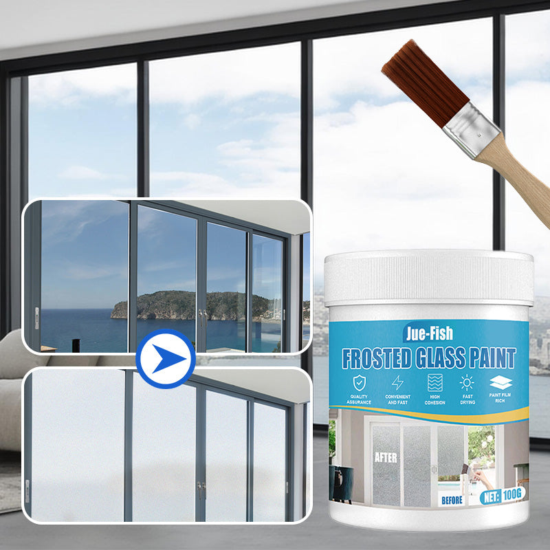 1+1 Gratis | GlassGuard™ | Wasserfeste Mattglasfarbe mit Pinsel