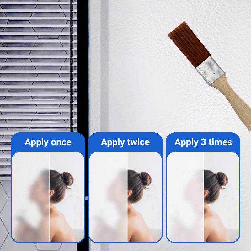 1+1 Gratis | GlassGuard™ | Wasserfeste Mattglasfarbe mit Pinsel