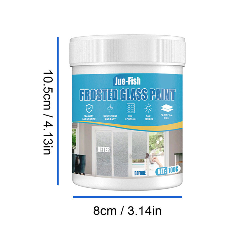 1+1 Gratis | GlassGuard™ | Wasserfeste Mattglasfarbe mit Pinsel