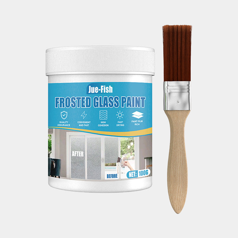 1+1 Gratis | GlassGuard™ | Wasserfeste Mattglasfarbe mit Pinsel