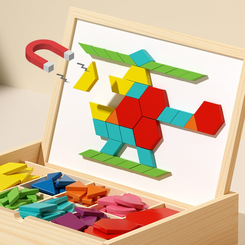 MagniPlay™ | Magnetisches Holzpuzzle-Spiel